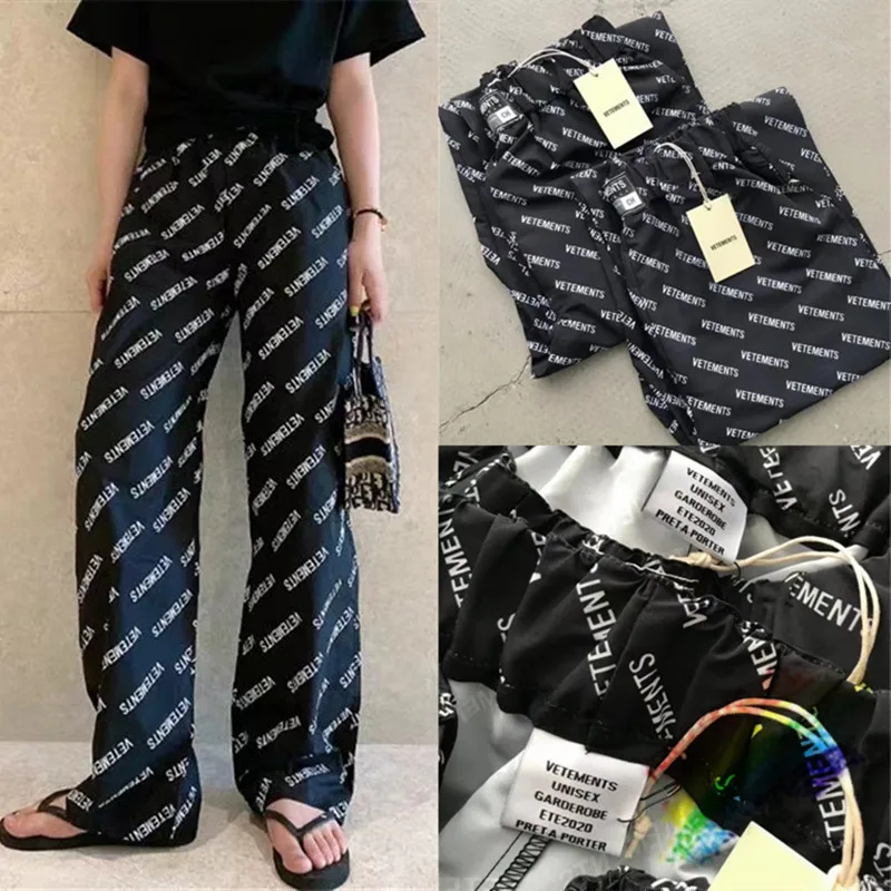 New Vetements Pants Men Women 1:1 High Quality tag Label Full Printing Logo Vetements Straight pants Inside VTM Trousers
New Vetements Pants Men Women 1:1 High Quality tag Label Full Printing Logo Vetements Straight pants Inside VTM Trousers