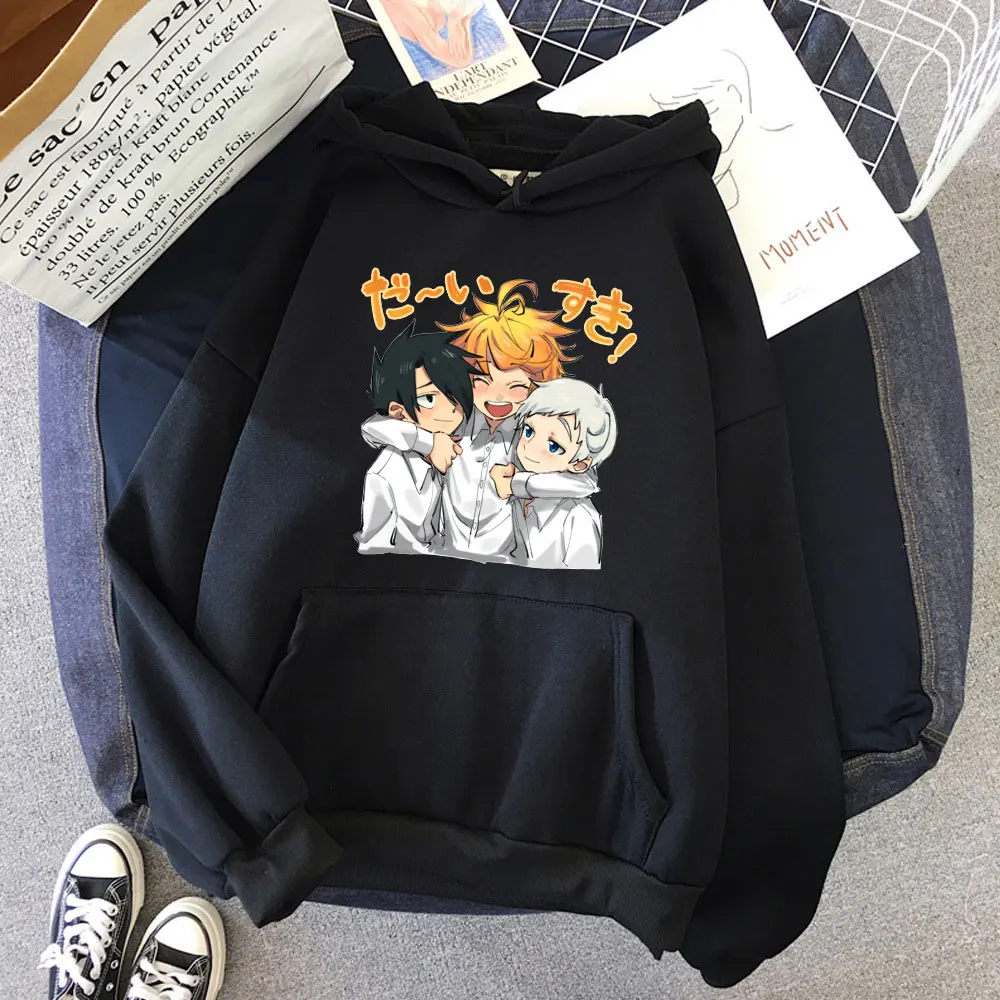 Spring Popular The Promise Neverland Anime Cotton Crewneck Hoodies Pattern Manga Oversized Womens Long Sleeve Pullover Harajuku
Spring Popular The Promise Neverland Anime Cotton Crewneck Hoodies Pattern Manga Oversized Womens Long Sleeve Pullover Harajuku