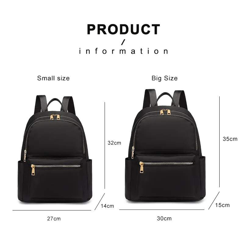 YIFANGZHE Large Capacity 3 Layer Female Backpack Anti-theft Pocket Rucksack Women Black Water-repellent Fabric Back Pack Travel
YIFANGZHE Large Capacity 3 Layer Female Backpack Anti-theft Pocket Rucksack Women Black Water-repellent Fabric Back Pack Travel