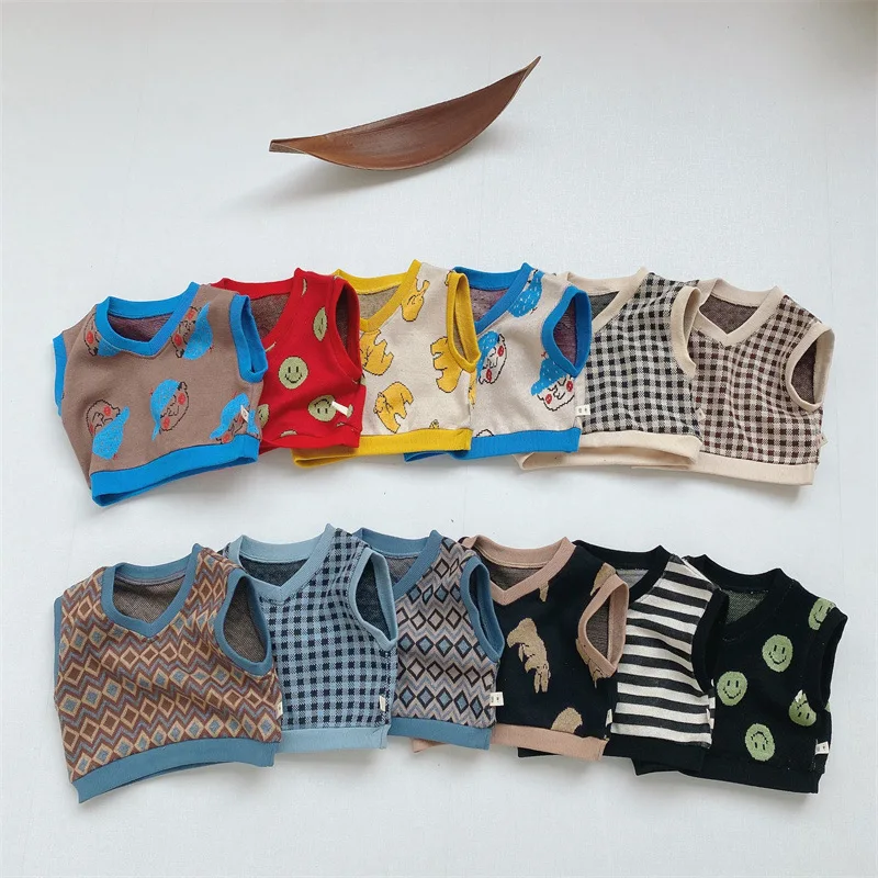 Newborn Baby Vests Toddler Knitted Waistcoat Unisex Cartoon Outerwear Children Baby Boys Girls Clothing Spring Winter Outfits
Newborn Baby Vests Toddler Knitted Waistcoat Unisex Cartoon Outerwear Children Baby Boys Girls Clothing Spring Winter Outfits