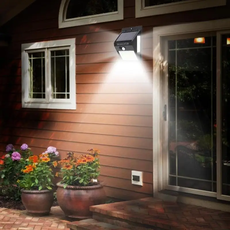 Rechargeable Solar Light 20 30 48 60 96 LED Waterproof PIR Motion Sensor Security Lamp Outdoor Emergency Wall | Освещение