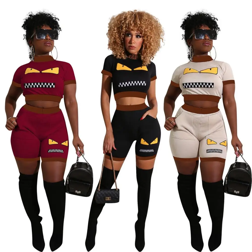 Cute Cartoon Print 2 Piece Set Summer Casual Women's Suit Hot Sale Femme O Neck Short Sleeve Crop T-shirt And Pocket Shorts
Cute Cartoon Print 2 Piece Set Summer Casual Women's Suit Hot Sale Femme O Neck Short Sleeve Crop T-shirt And Pocket Shorts