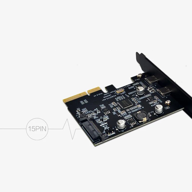 Usb3.1 Type-C Dual Buck Expansion Card Dual Type-C Positive and Reverse Plug for Asmedia Asm3142 to 10Gbps
Usb3.1 Type-C Dual Buck Expansion Card Dual Type-C Positive and Reverse Plug for Asmedia Asm3142 to 10Gbps