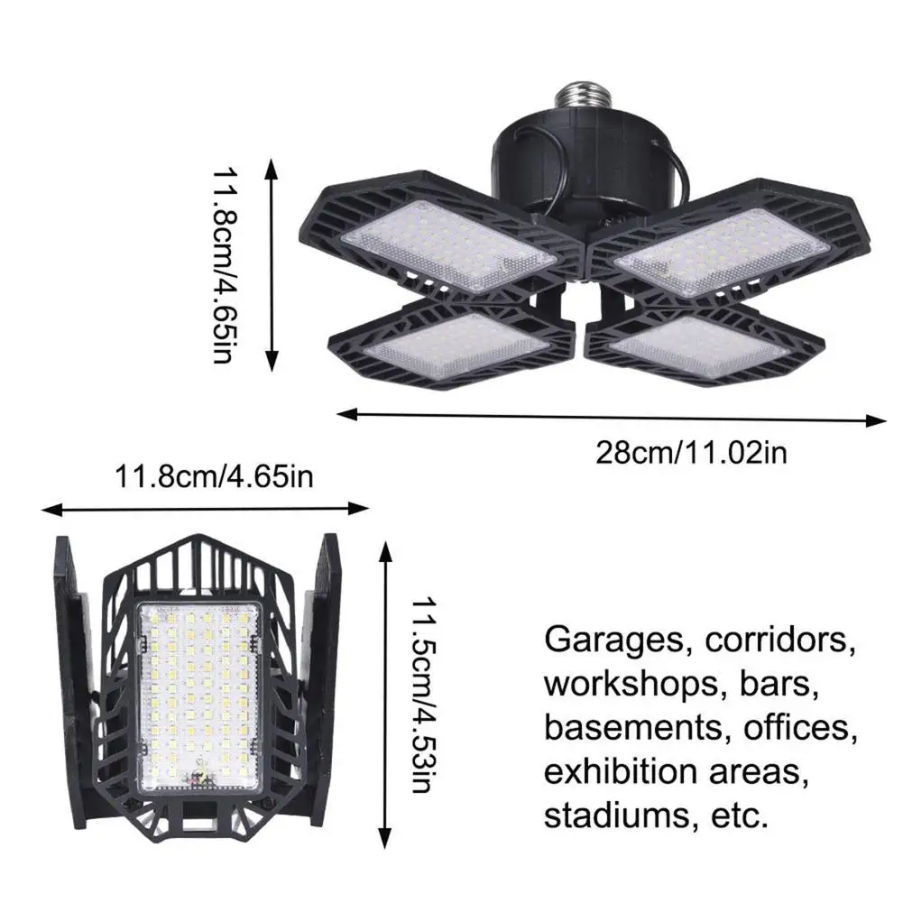 100W LED Garage Light E26/E27 AC100-240V Deformation High Bay Light Industrial LED Garage Ceiling Light With Remote Control
100W LED Garage Light E26/E27 AC100-240V Deformation High Bay Light Industrial LED Garage Ceiling Light With Remote Control