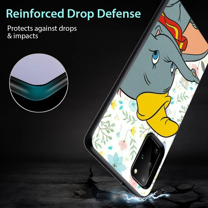 Disney Cute Cartoon Dumbo for Samsung Galaxy S21 S20 FE Ultra Lite S10 5G S10E S9 S8 Plus Black Soft Phone Case
Disney Cute Cartoon Dumbo for Samsung Galaxy S21 S20 FE Ultra Lite S10 5G S10E S9 S8 Plus Black Soft Phone Case