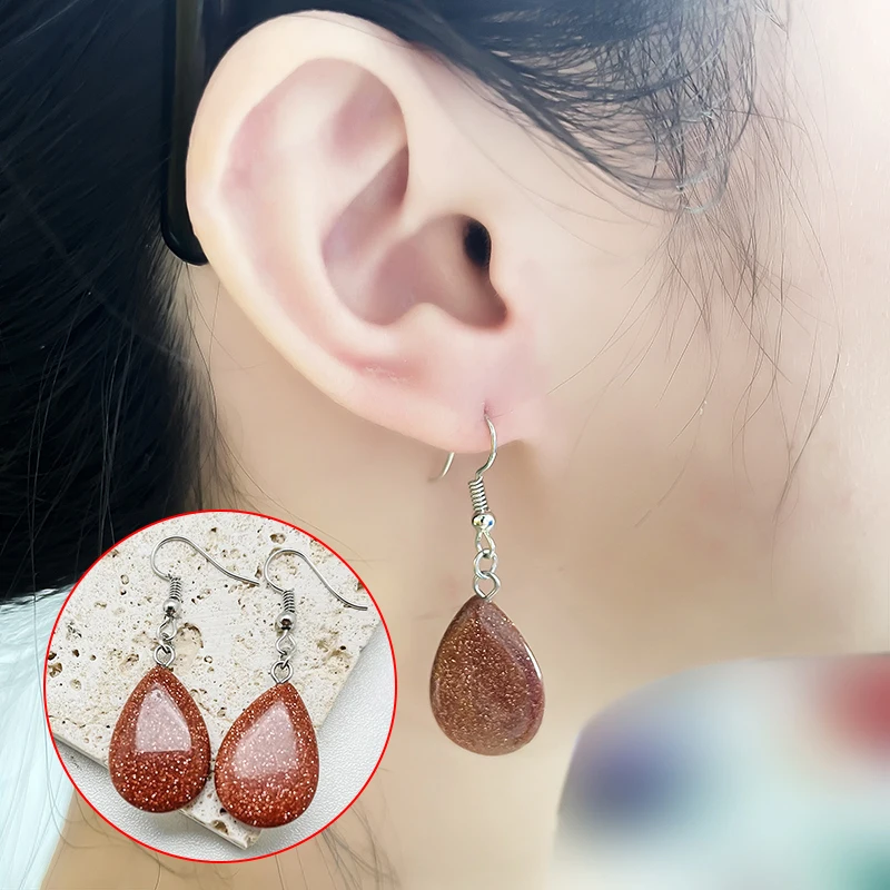 Classic Natural Stone Earrings Water Drope Earrings for Women New Style Halloween Earrings Crystal Jewelry Stainless Steel
Classic Natural Stone Earrings Water Drope Earrings for Women New Style Halloween Earrings Crystal Jewelry Stainless Steel