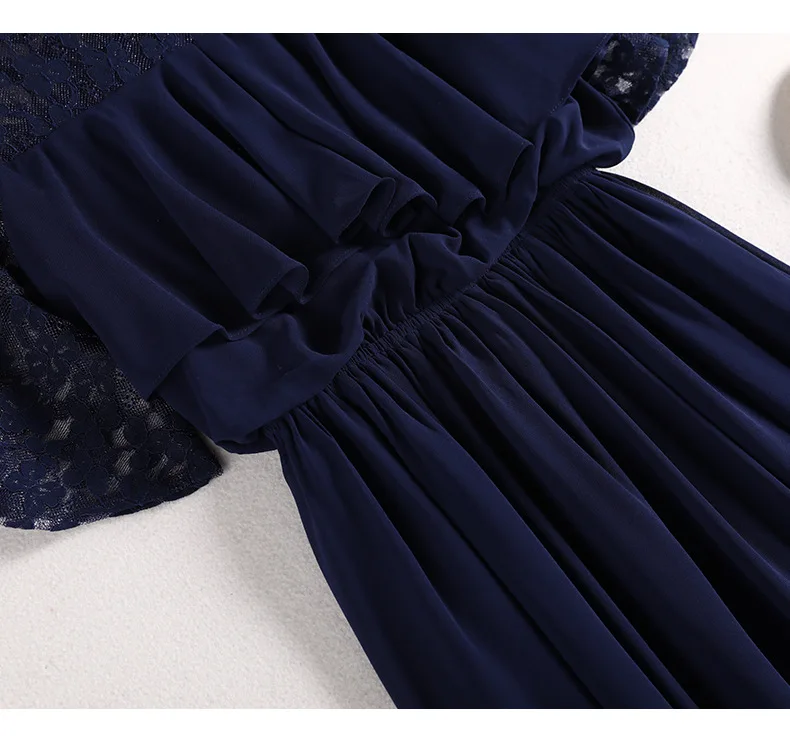 Plus Size Women's Summer Dress 2020 New Fashionable Lace Chiffon Patchwork O Neck Short Sleeve Ruffles Dresses for Office Lady
Plus Size Women's Summer Dress 2020 New Fashionable Lace Chiffon Patchwork O Neck Short Sleeve Ruffles Dresses for Office Lady