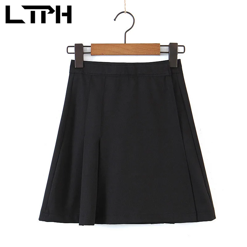 LTPH black pleated skirt casual all-match korean irregular High Waist Paste adjustable folds A-line women Skirts 2021 Summer New
LTPH black pleated skirt casual all-match korean irregular High Waist Paste adjustable folds A-line women Skirts 2021 Summer New