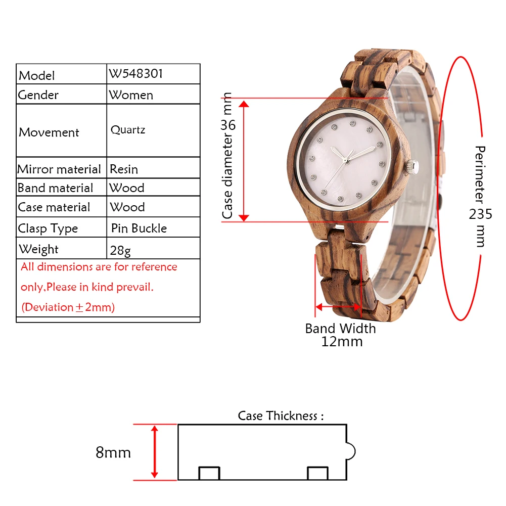 Elegant Wood Women Watch Luxury Female Diamond Dial Quartz Wristwatch Full Wooden Bracelet Ladies Watches Girlfriend Gift Box
Elegant Wood Women Watch Luxury Female Diamond Dial Quartz Wristwatch Full Wooden Bracelet Ladies Watches Girlfriend Gift Box