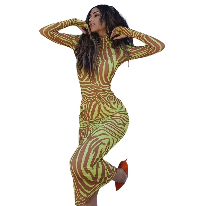 2021 Summer New Women's Fashion Print Round Neck Long Sleeve Temperament Slim Pack Hip Dress
2021 Summer New Women's Fashion Print Round Neck Long Sleeve Temperament Slim Pack Hip Dress