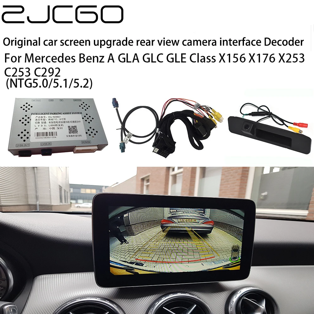

ZJCGO Car Rear Reverse Bakcup Camera Auto Digital Decoder Box Interface Adapter for Mercedes Benz A GLA GLC GLE X156 W176 X253