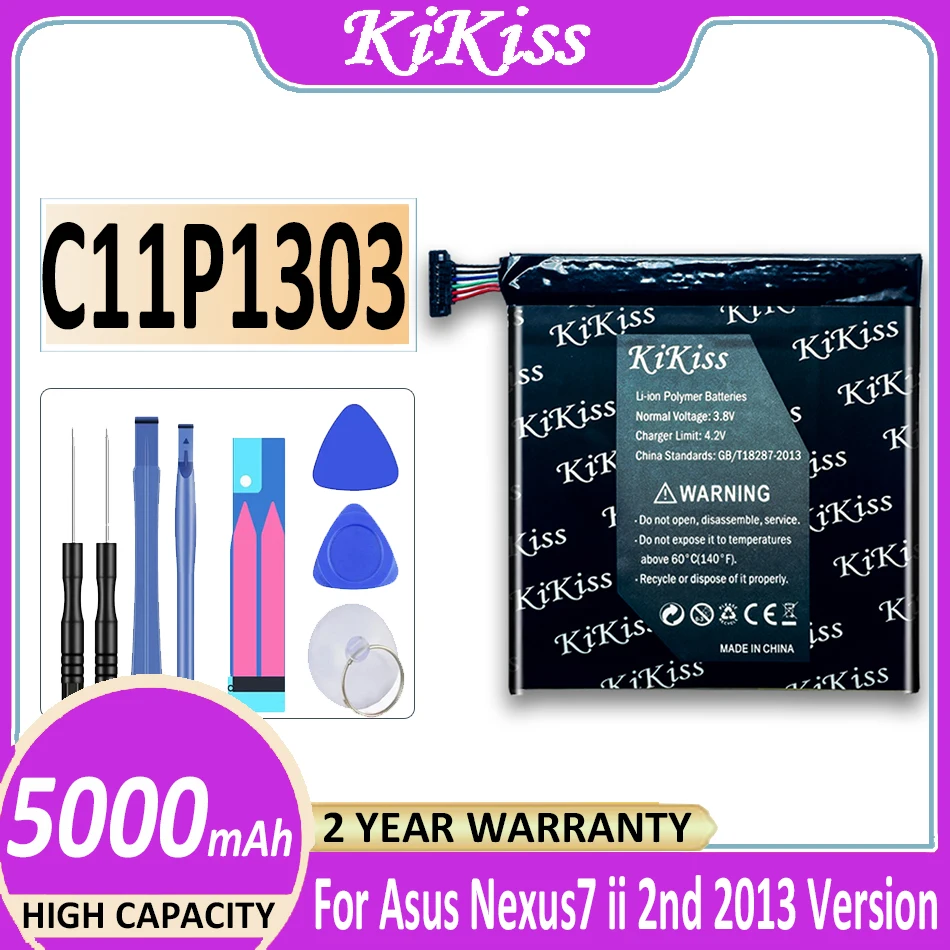 5000mAh C11P1303 Tablet Battery for Asus Google Nexus 7" 7 II 2 2nd Gen 2013 ME571 ME57K ME57KL K009 K008 Nexus7 2013 Batterij 
5000mAh C11P1303 Tablet Battery for Asus Google Nexus 7" 7 II 2 2nd Gen 2013 ME571 ME57K ME57KL K009 K008 Nexus7 2013 Batterij