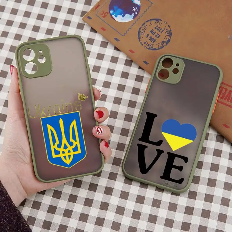 Ukraine Flag Phone Case For iPhone 12 11 Mini Pro XR XS Max 7 8 Plus X Matte transparent Back Cover
Ukraine Flag Phone Case For iPhone 12 11 Mini Pro XR XS Max 7 8 Plus X Matte transparent Back Cover