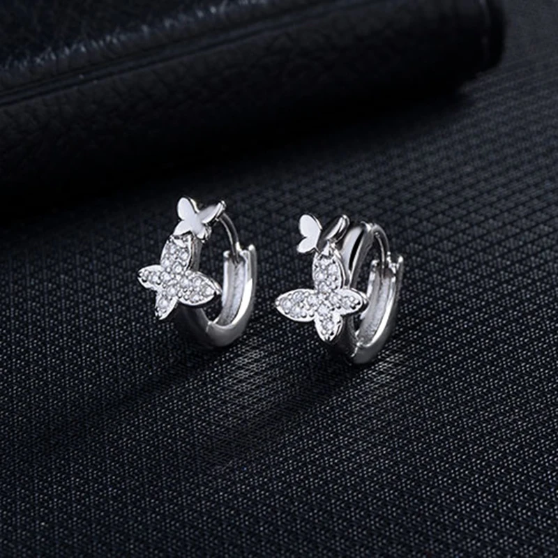 Fanqieliu 925 Sterling Silver Luxury Crystal Brand OL Style Butterfly Hoop Earrings For Woman FQL20027
Fanqieliu 925 Sterling Silver Luxury Crystal Brand OL Style Butterfly Hoop Earrings For Woman FQL20027