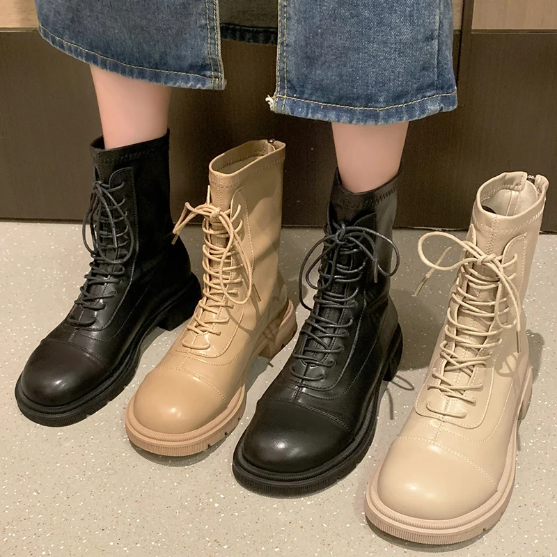 Women Martin Boots Fashion Short Ankle Platform Shoes For Women 2021 Autumn New Ladies Punk Cross-Tied Female Modern Boots
Women Martin Boots Fashion Short Ankle Platform Shoes For Women 2021 Autumn New Ladies Punk Cross-Tied Female Modern Boots