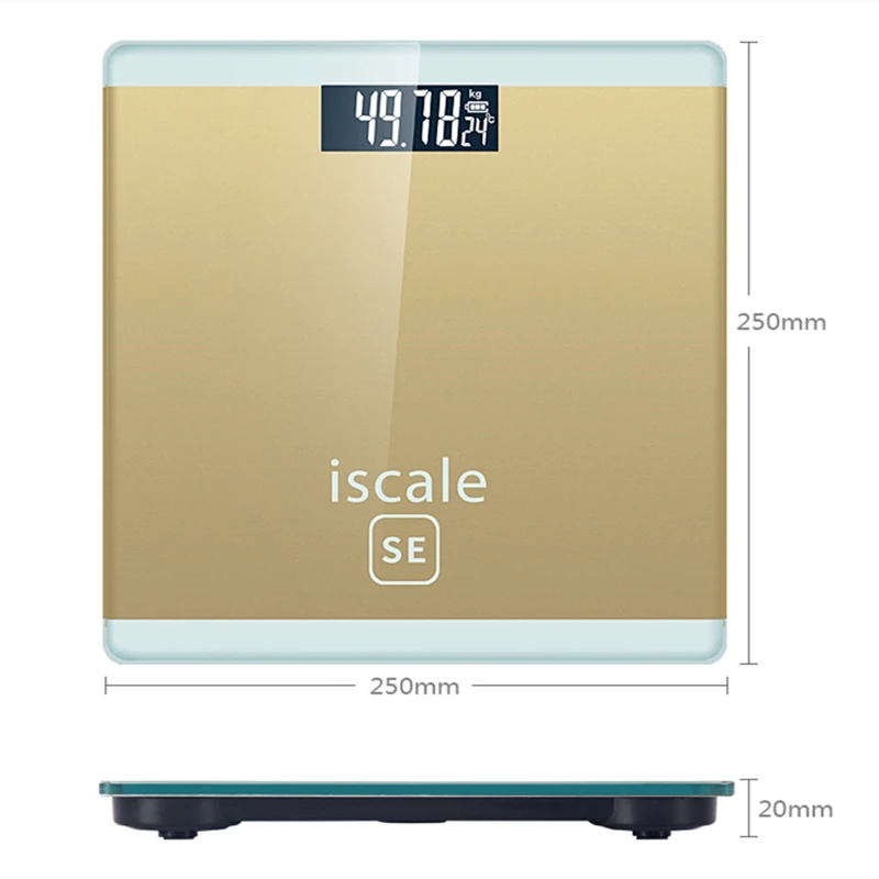 Digital Body Weight Bathroom Scale LCD Display Smart Weight Scale With Temperature Function Health Weighting Scale Floor Scale
Digital Body Weight Bathroom Scale LCD Display Smart Weight Scale With Temperature Function Health Weighting Scale Floor Scale