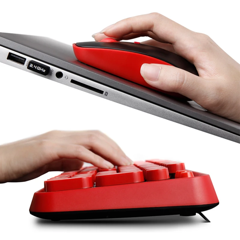2.4G Wireless Gaming Mouse Keyboard Combo Round Button Ergonomics Keyboard Optical Mouse For Macbook Lenovo Dell Asus HP Laptop
2.4G Wireless Gaming Mouse Keyboard Combo Round Button Ergonomics Keyboard Optical Mouse For Macbook Lenovo Dell Asus HP Laptop