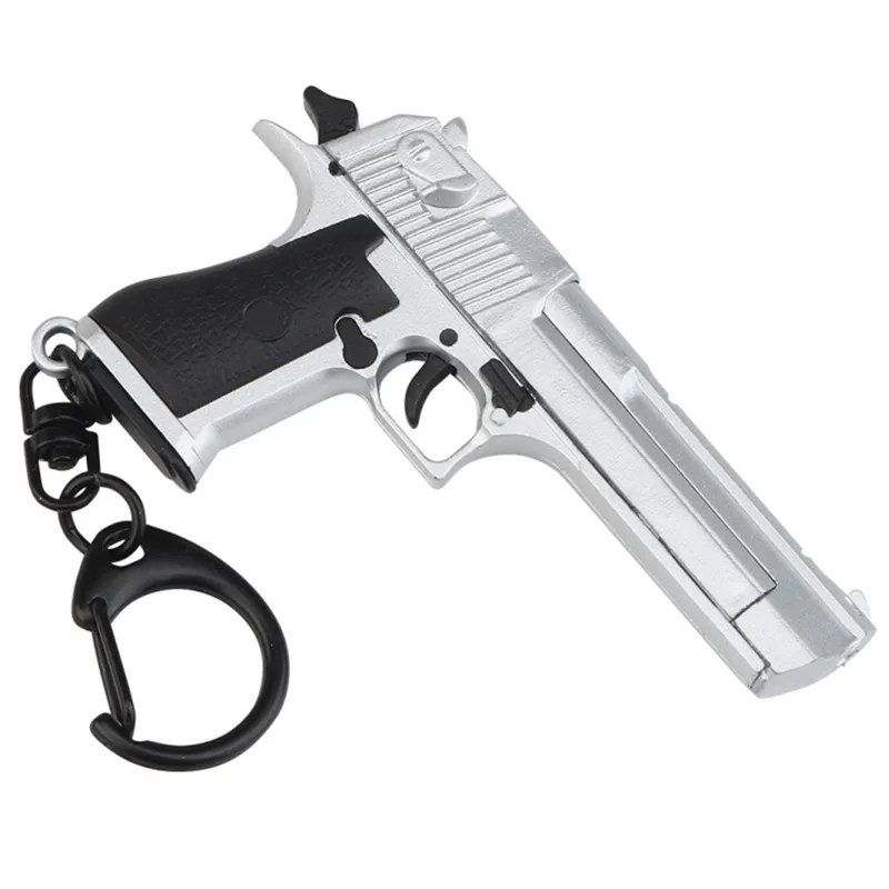Deagle Keychain Mini Deagle Gun Pistol Shape Tactical Keychain Movable Slide & Magazine Decorations Gift Keyring
Deagle Keychain Mini Deagle Gun Pistol Shape Tactical Keychain Movable Slide & Magazine Decorations Gift Keyring