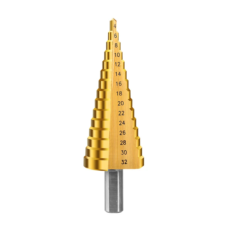 3Pcs HSS Groove Step Drill Bits Set 4-12mm 4-20mm 4-30mm Titanium Coated Wood Metal Hole Cutter Core Drill Bit Set
3Pcs HSS Groove Step Drill Bits Set 4-12mm 4-20mm 4-30mm Titanium Coated Wood Metal Hole Cutter Core Drill Bit Set