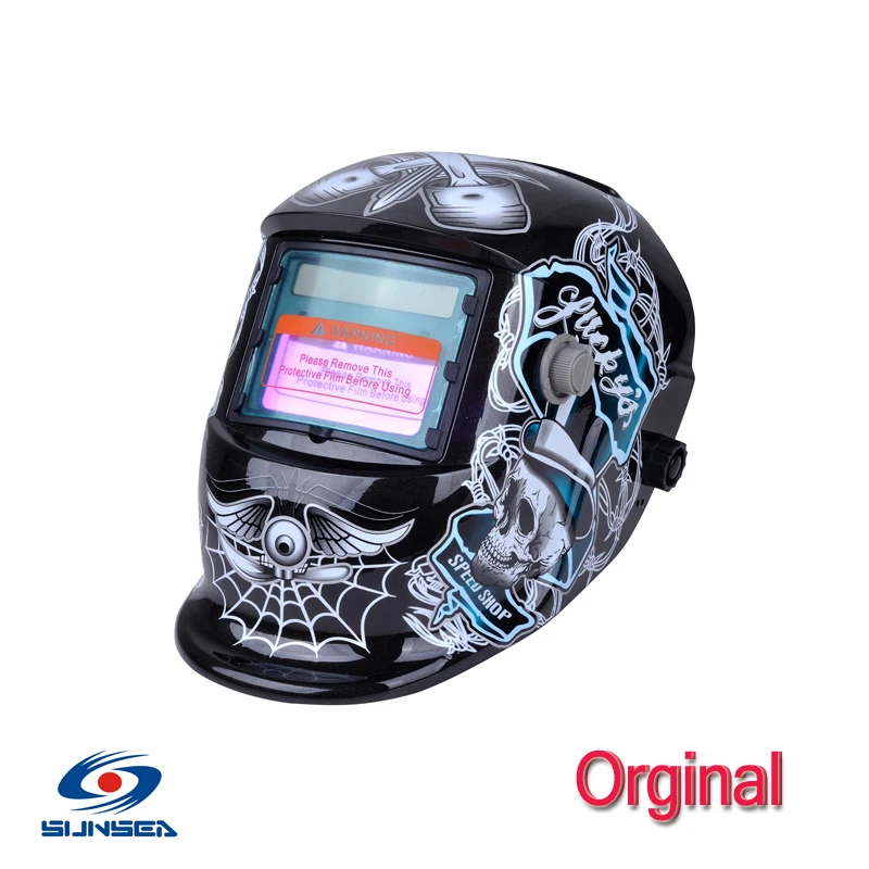 Brand new Solar Auto Darkening DIN9/13 Welding Mask Ghost Flame Li Battery Helmet Face Shileds Free shipping
Brand new Solar Auto Darkening DIN9/13 Welding Mask Ghost Flame Li Battery Helmet Face Shileds Free shipping