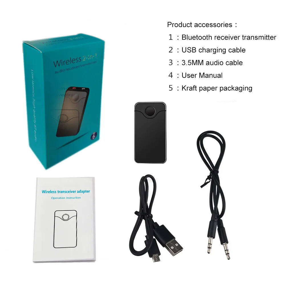 Bluetooth 4.0 Audio Receiver Transmitter Two In One 3.5 Computer TV Speaker One Drag One Transmission Adapter
Bluetooth 4.0 Audio Receiver Transmitter Two In One 3.5 Computer TV Speaker One Drag One Transmission Adapter