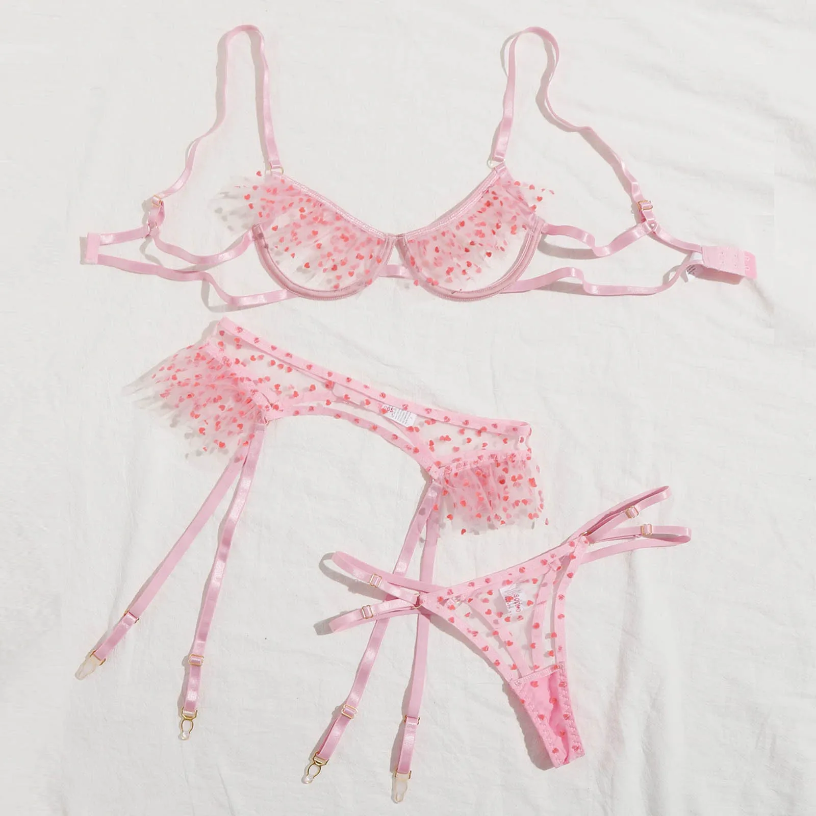 Sexy Lingerie Set Women's Underwear Embroidery Lace Bra Tops Panties Garter Stocks See-Through Underwear Set Erotic Lingerie
Sexy Lingerie Set Women's Underwear Embroidery Lace Bra Tops Panties Garter Stocks See-Through Underwear Set Erotic Lingerie