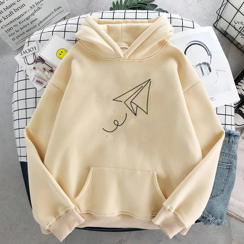 Anime Hoodie Women Paper Airplane Print Sweatshirts Vintage Oversized Pullovers Harajuku Autumn Winter Hoodied Femal Sweatshirt
Anime Hoodie Women Paper Airplane Print Sweatshirts Vintage Oversized Pullovers Harajuku Autumn Winter Hoodied Femal Sweatshirt