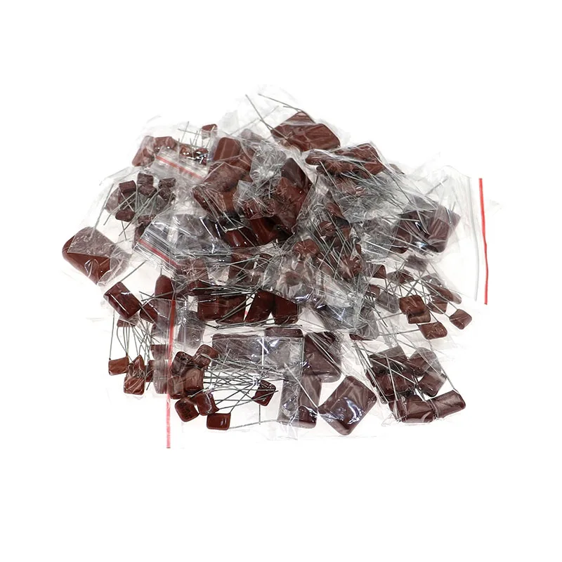 200pcs 25 specifications 0.001uf~2.2uf 630V CBB metallized film capacitor package
200pcs 25 specifications 0.001uf~2.2uf 630V CBB metallized film capacitor package