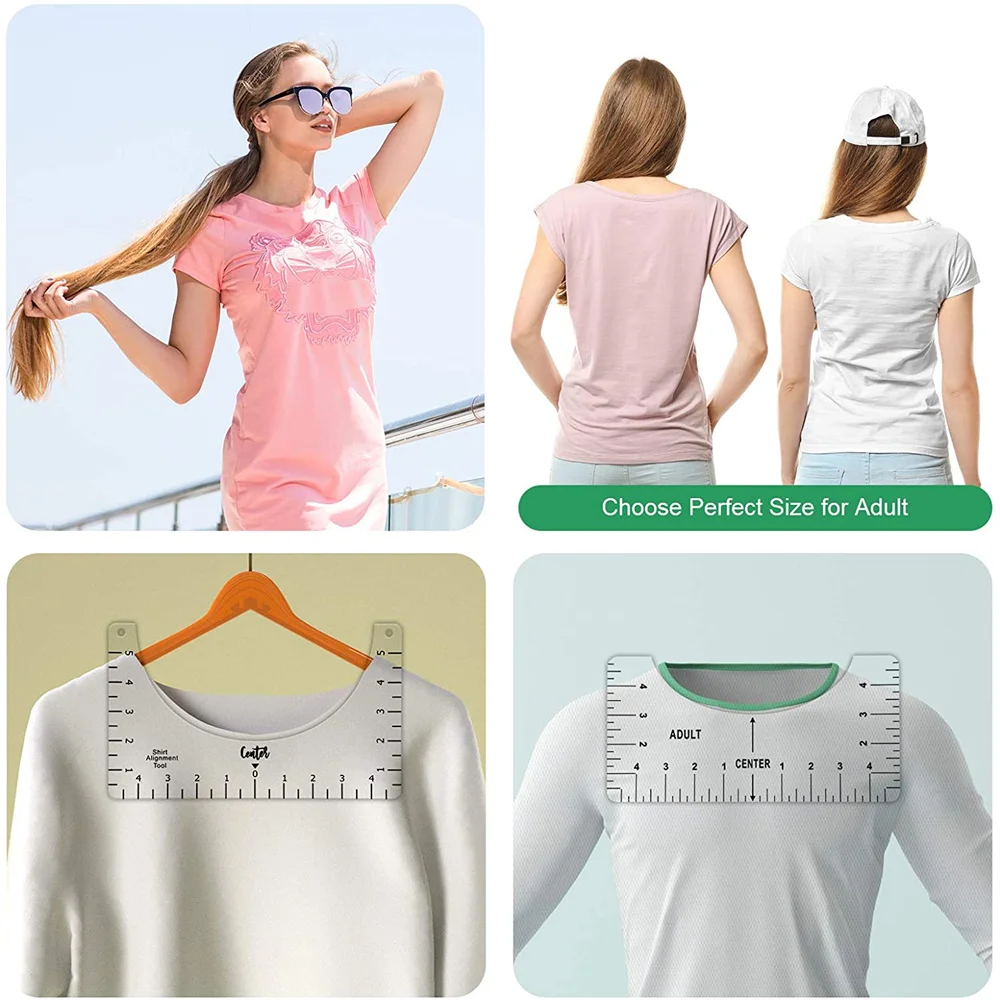 5pcs T-shirt Alignment Ruler, Craft Ruler With Guide Tool For Fashion Design Drawing Template Craft Tool Set Sewing Accessory
5pcs T-shirt Alignment Ruler, Craft Ruler With Guide Tool For Fashion Design Drawing Template Craft Tool Set Sewing Accessory