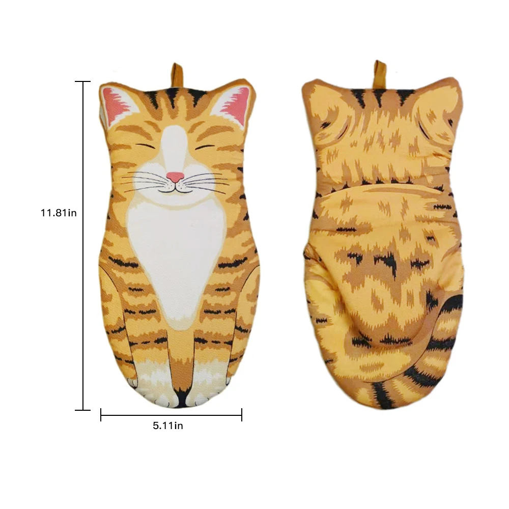 1 Pairs 3D Cartoon Cat Paws Heat Resistant Oven Mitts Long Cotton Baking Insulation Gloves Microwave Non-slip Kitchen Gloves
1 Pairs 3D Cartoon Cat Paws Heat Resistant Oven Mitts Long Cotton Baking Insulation Gloves Microwave Non-slip Kitchen Gloves