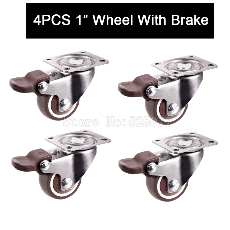 Brand New 4PCS 1'' Metal Top Swivel Wheels Tpe Rubber Super Mute Furniture Casters w Brake
Brand New 4PCS 1'' Metal Top Swivel Wheels Tpe Rubber Super Mute Furniture Casters w Brake