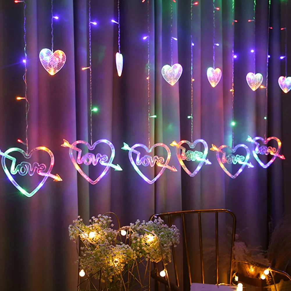 Heart Shaped LED Fairy Lights Valentines Day Wedding Party Christmas Decorations Lamp Lanyard Proposal Scene Layout Prop 
Heart Shaped LED Fairy Lights Valentines Day Wedding Party Christmas Decorations Lamp Lanyard Proposal Scene Layout Prop