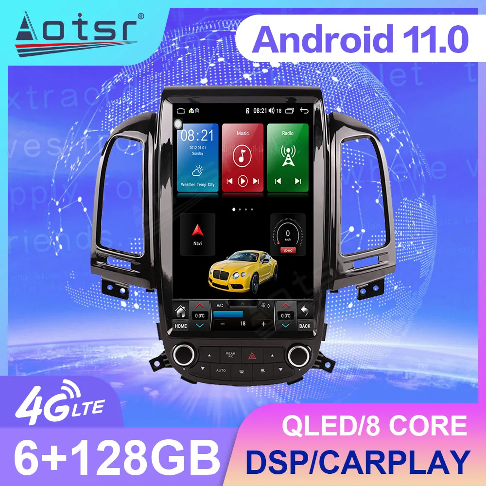 Android 11 128G Tesla стиль GPS навигация для Hyundai Santa Fe 2012 2011 2010 2009 - 2006 Авто Радио стерео Мультимедиа Плеер
Android 11 128G Tesla стиль GPS навигация для Hyundai Santa Fe 2012 2011 2010 2009 - 2006 Авто Радио стерео Мультимедиа Плеер