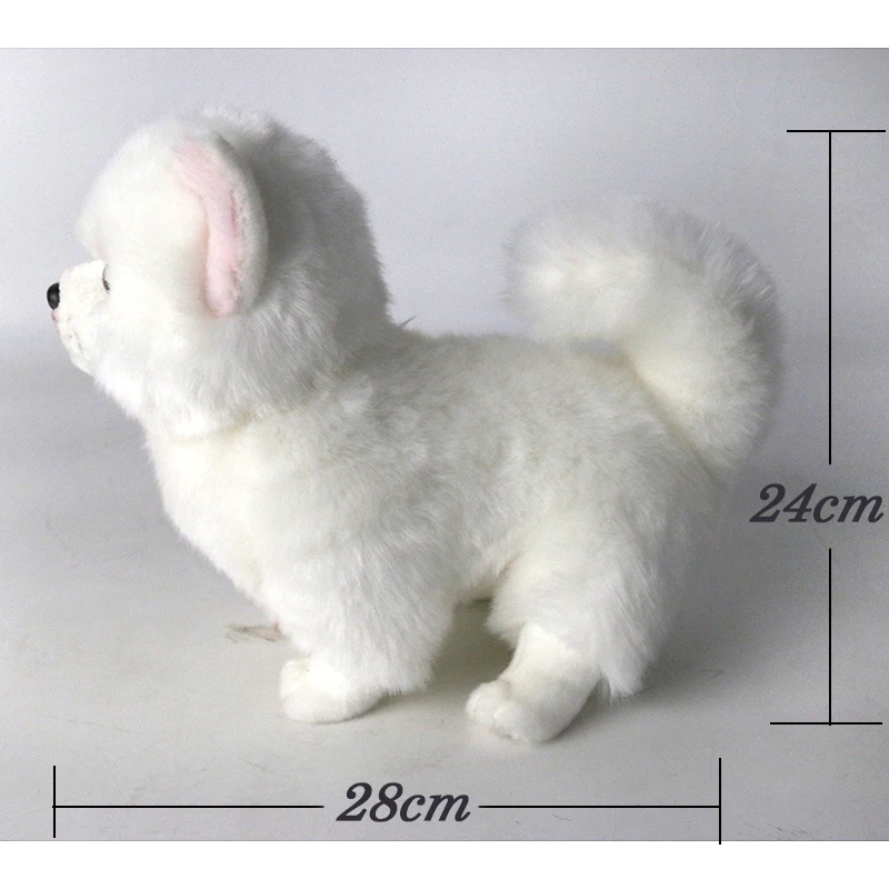 Plush Pomeranian Dog Doll Simulation Dog Stuffed Animal Toys Super Realistic Dog Toy For Pet Lovers Luxury Home Decor Snow White
Plush Pomeranian Dog Doll Simulation Dog Stuffed Animal Toys Super Realistic Dog Toy For Pet Lovers Luxury Home Decor Snow White