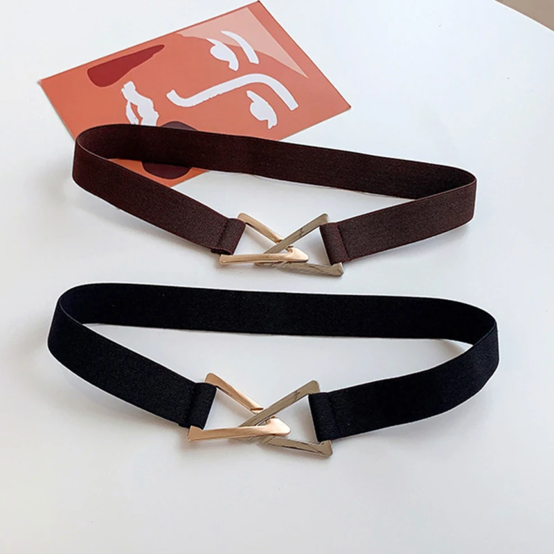Fashion Adjustable Elastic Belts Stretch Triangle Buckle Waist Strap Decorative Waistband Waist Belts Women Clothing Decoration
Fashion Adjustable Elastic Belts Stretch Triangle Buckle Waist Strap Decorative Waistband Waist Belts Women Clothing Decoration