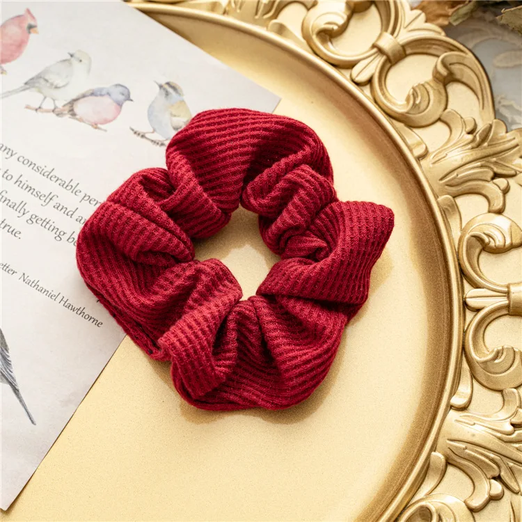 High Elastic Hair Rope Knitting Fabric Scrunchies For Women Girls Solid Color Simple Hair Ties Holder Knitted Hair accessories
High Elastic Hair Rope Knitting Fabric Scrunchies For Women Girls Solid Color Simple Hair Ties Holder Knitted Hair accessories