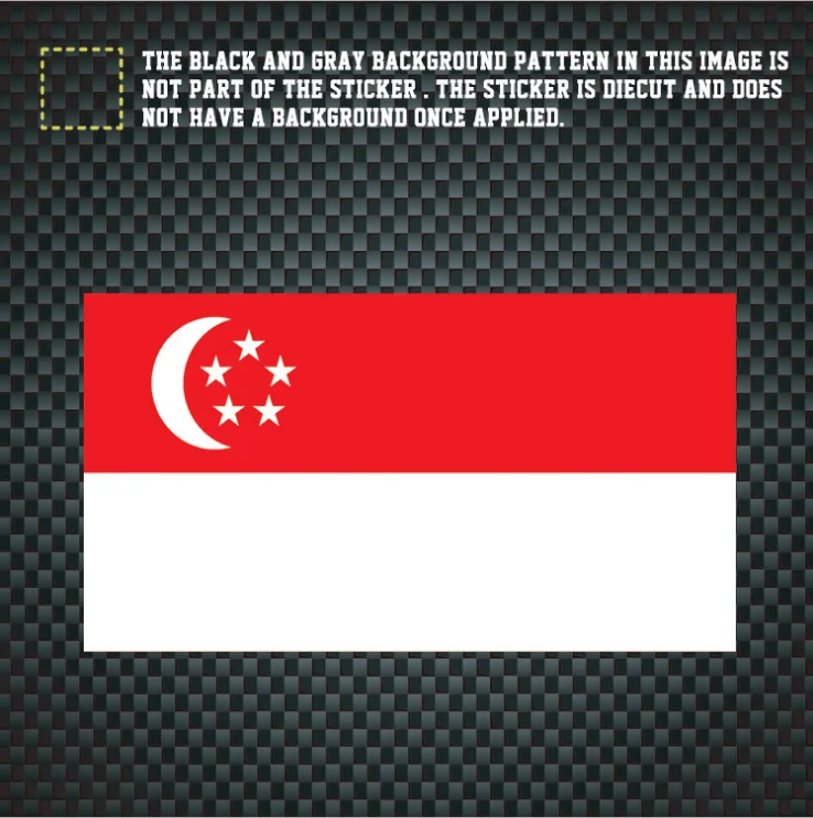 6.5*11.5 CM Vehicle Stickers with Singapore Flag Singapore Car Decal
6.5*11.5 CM Vehicle Stickers with Singapore Flag Singapore Car Decal