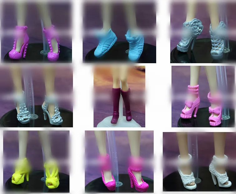1/6 Doll Shoes Mix style High Heels Sandals Boots Colorful Assorted Shoes Accessories For Barbie Doll Baby Xmas DIY Toy
1/6 Doll Shoes Mix style High Heels Sandals Boots Colorful Assorted Shoes Accessories For Barbie Doll Baby Xmas DIY Toy