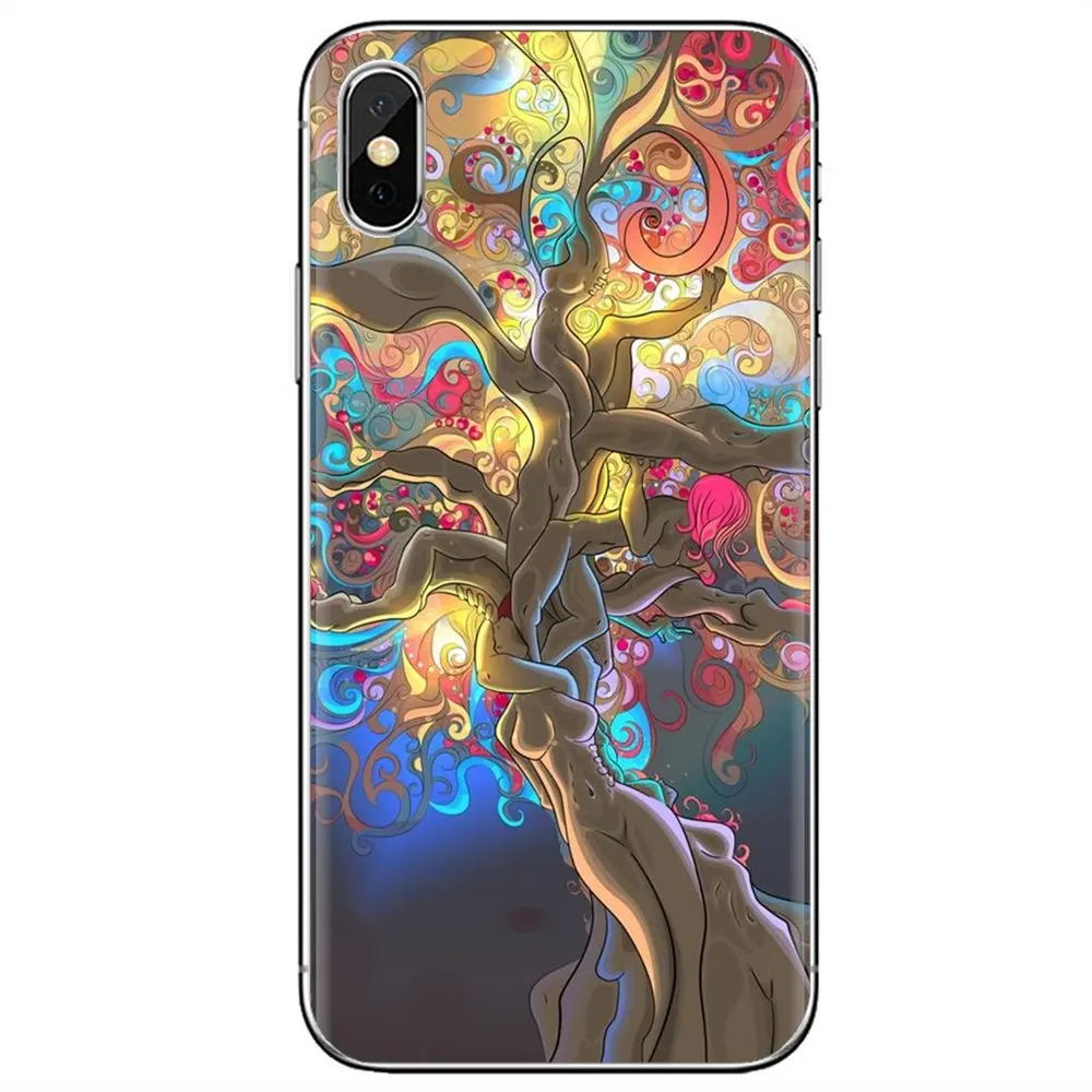 Абстрактный яркий силиконовый чехол для телефона LSD Trippy Samsung Galaxy Note 2 3 4 5 8 9 S2 S3 S4 S5