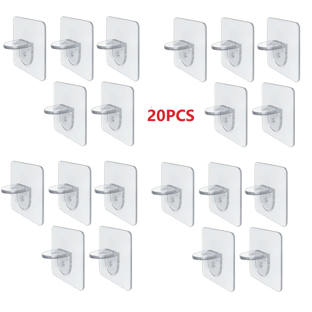 20Pcs/set Shelf Support Adhesive Pegs L-Shaped Plastic Closet Cabinet Shelf Support Clips Wall Hanger For Bathroom Kitchen
20Pcs/set Shelf Support Adhesive Pegs L-Shaped Plastic Closet Cabinet Shelf Support Clips Wall Hanger For Bathroom Kitchen
