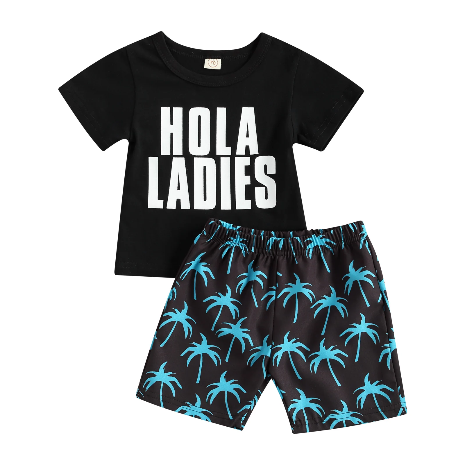 Infant Kids Baby Boy Two Piece Set, Children's Round Neck Lettering Short Sleeve Shirt Printed Shorts for Kids
Infant Kids Baby Boy Two Piece Set, Children's Round Neck Lettering Short Sleeve Shirt Printed Shorts for Kids