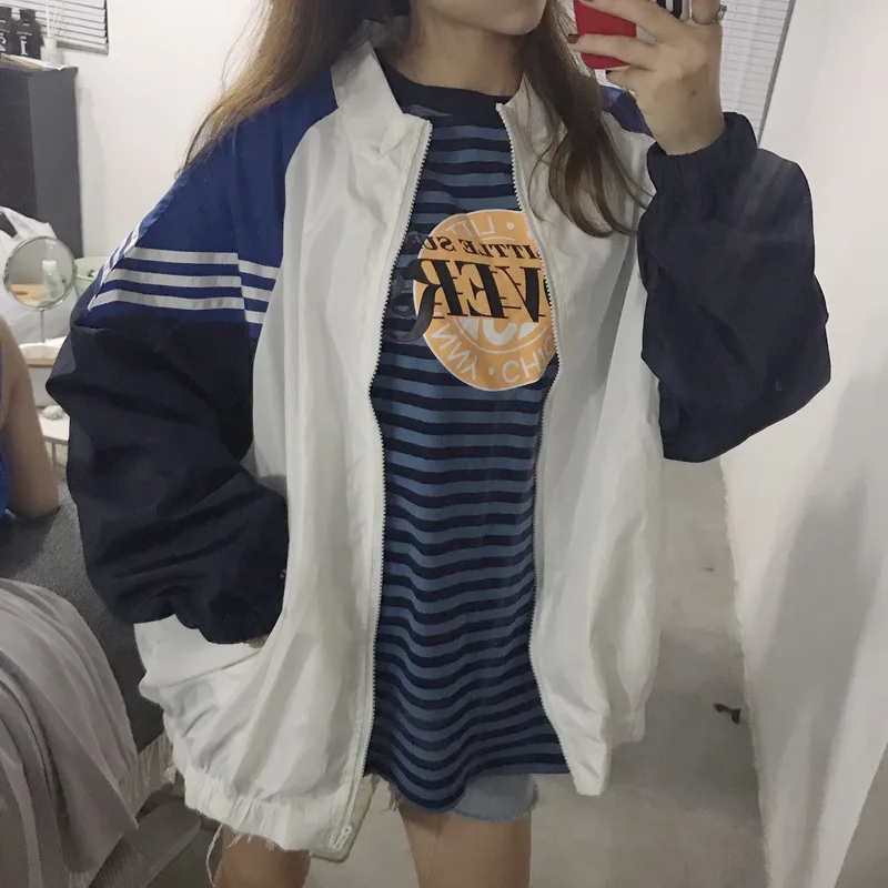 Autumn new women's casual spring fashion jacket punk college Harajuku zipper loose large size thin baseball long sleeve jacket
Autumn new women's casual spring fashion jacket punk college Harajuku zipper loose large size thin baseball long sleeve jacket