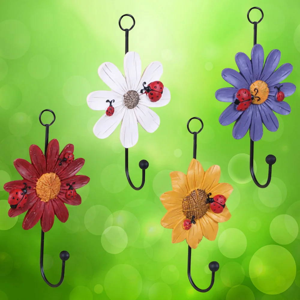 4 Pcs Resin Hooks Daisy Decorative Hooks Wall Hooks Wall Hangers Hanging Wall Mounted Key Hook for Home Restaurant (White + Red
4 Pcs Resin Hooks Daisy Decorative Hooks Wall Hooks Wall Hangers Hanging Wall Mounted Key Hook for Home Restaurant (White + Red
