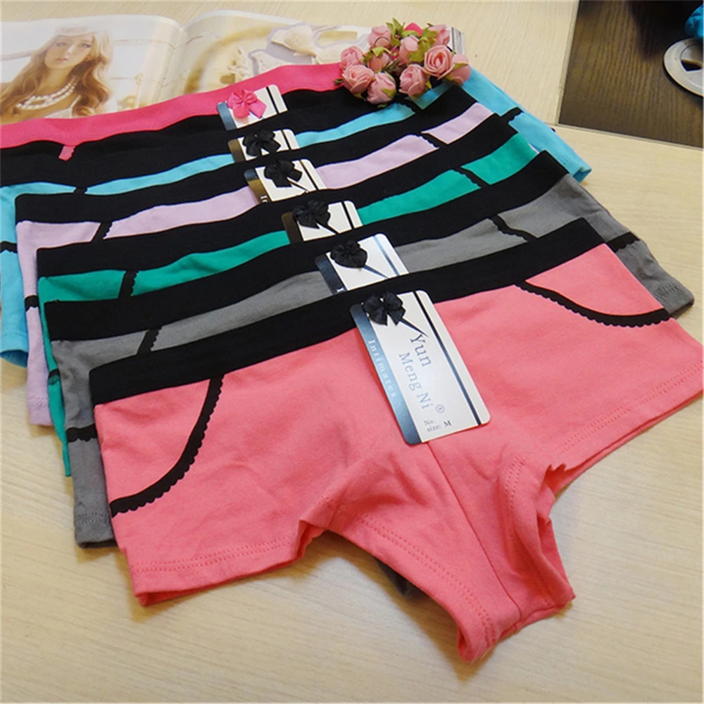 3 Pcs/lot Sexy Women's Panties Boxer Cotton Underpants Female Underwear Plus Size Ladies Shorts Kawaii Print Girls Boyshort
3 Pcs/lot Sexy Women's Panties Boxer Cotton Underpants Female Underwear Plus Size Ladies Shorts Kawaii Print Girls Boyshort