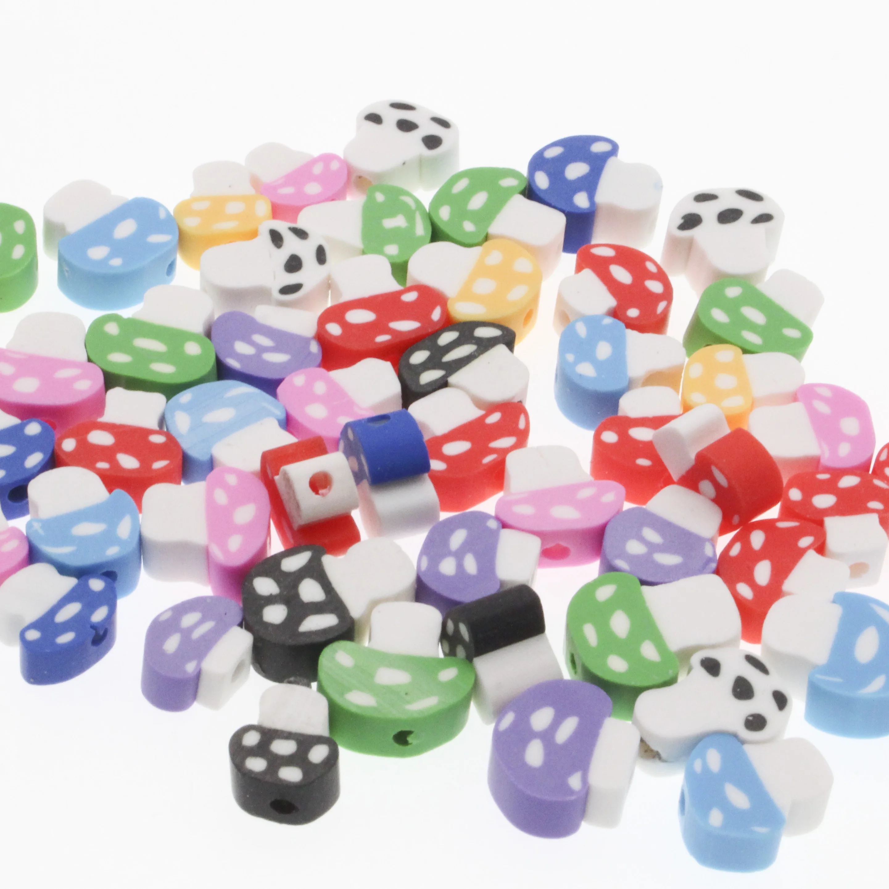 30/50/100Pcs Mix Color Mushroom Clay Spacer Beads Polymer Clay Beads For Jewelry Making DIY Handmade Accessories 10mm
30/50/100Pcs Mix Color Mushroom Clay Spacer Beads Polymer Clay Beads For Jewelry Making DIY Handmade Accessories 10mm