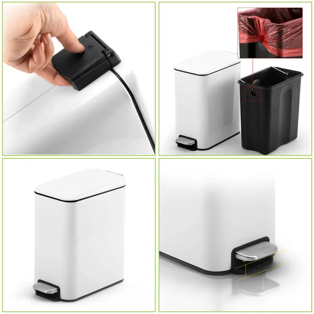Stainless Steel Trash Can Kitchen Pedal Trash Can Office Bathroom Trash Can 5L Trash Can Hotel Trash Can
Stainless Steel Trash Can Kitchen Pedal Trash Can Office Bathroom Trash Can 5L Trash Can Hotel Trash Can