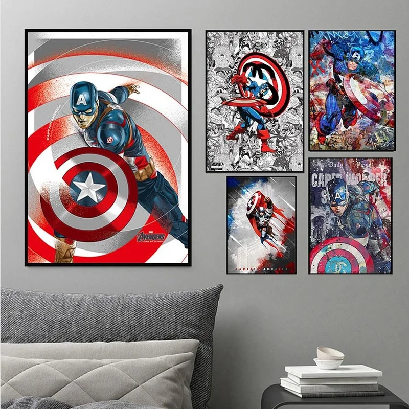Marvel Movie Canvas Painting Avengers Superhero Poster and Print Captain America Wall Art Picture Bedroom Decor Home Decoration
Marvel Movie Canvas Painting Avengers Superhero Poster and Print Captain America Wall Art Picture Bedroom Decor Home Decoration