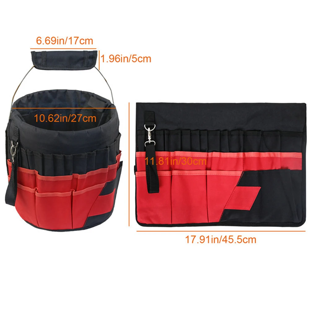 42 Pockets Bucket Organizer Storage Bag 5 Gallon Garden Hand Tool Kits Tote Pouch Planting Basket Oxford Cloth
42 Pockets Bucket Organizer Storage Bag 5 Gallon Garden Hand Tool Kits Tote Pouch Planting Basket Oxford Cloth