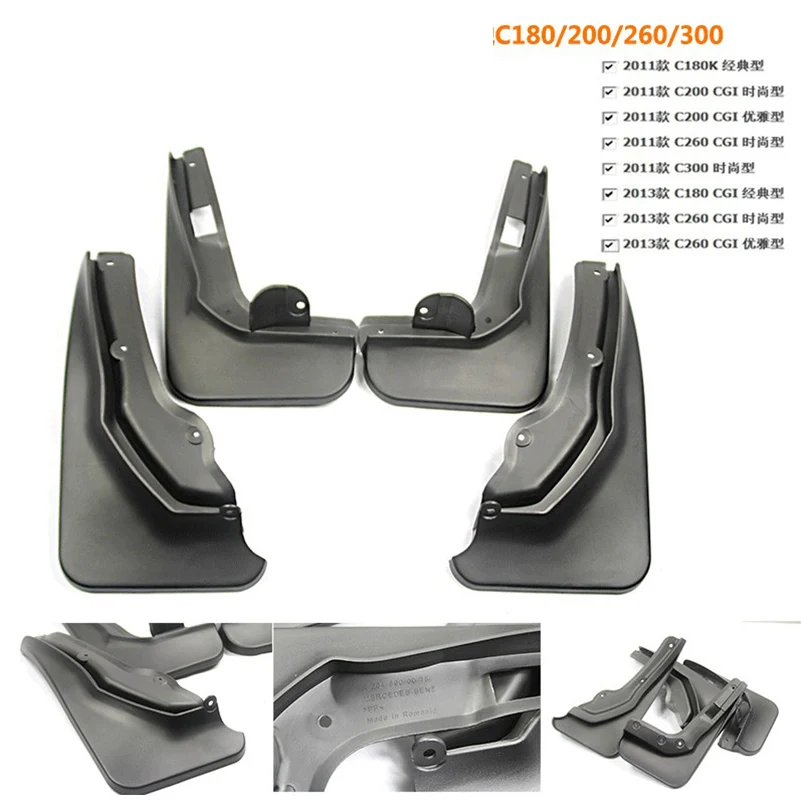 4Pcs Car Mud Flaps for Mercedes Benz C Class C180 C200 C260 C300 GLA200 GLA220 GLA260 Mudguards Splash Guards Fender Mudflaps
4Pcs Car Mud Flaps for Mercedes Benz C Class C180 C200 C260 C300 GLA200 GLA220 GLA260 Mudguards Splash Guards Fender Mudflaps
