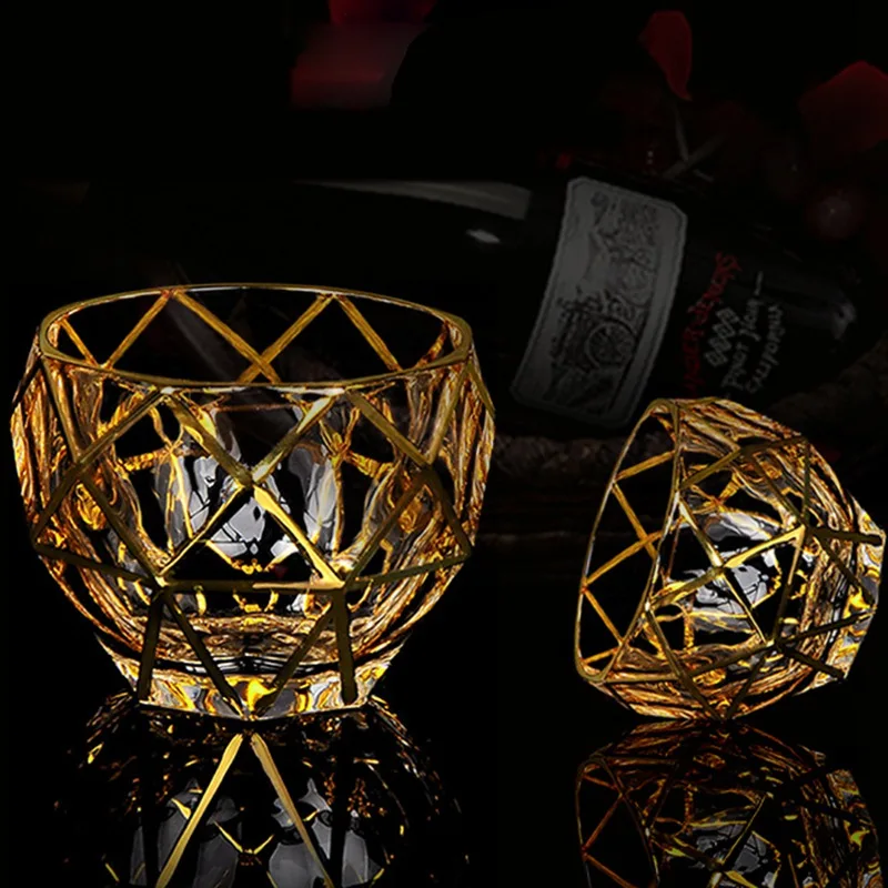 Crystal Glasses Of Wine Luxuly Transparent Whiskey Glass With Gold Creative Bar Home Cabinet Strong Red Wine Cup Drinkware Gifts
Crystal Glasses Of Wine Luxuly Transparent Whiskey Glass With Gold Creative Bar Home Cabinet Strong Red Wine Cup Drinkware Gifts